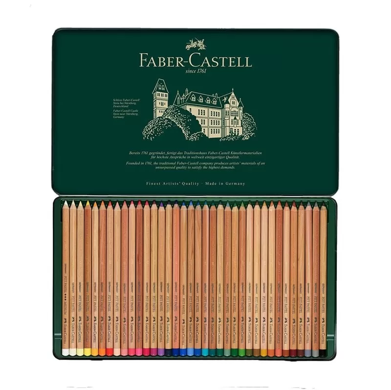  پاستل مدادی 36 رنگ فابرکاستل مدل Pitt Pastel pencil