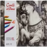 مداد پاستل گچی کنته پاریس 12 رنگ (جعبه فلزی)