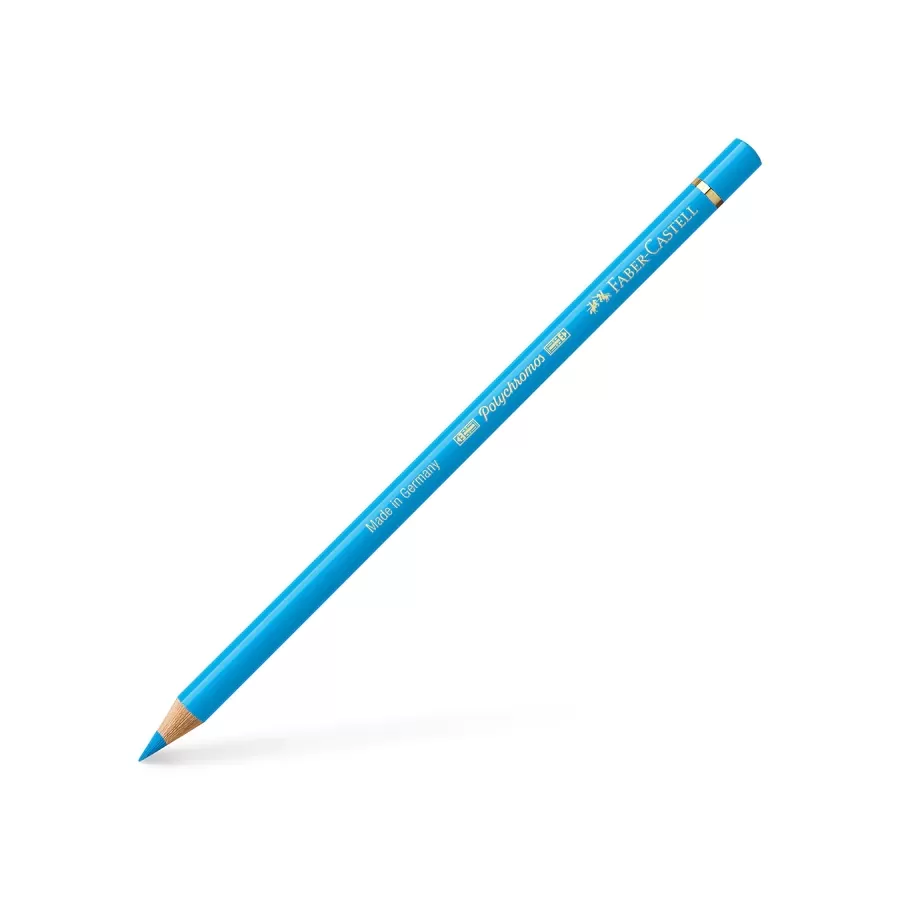 مداد رنگی پلی کروم فابر کاستل رنگ Light Phthalo Blue - کد رنگی 145