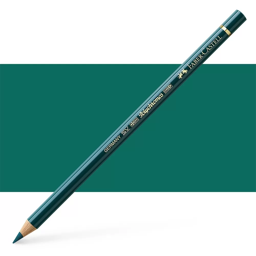 مداد رنگی پلی کروم فابر کاستل رنگ Deep Cobalt Green - کد رنگی 158