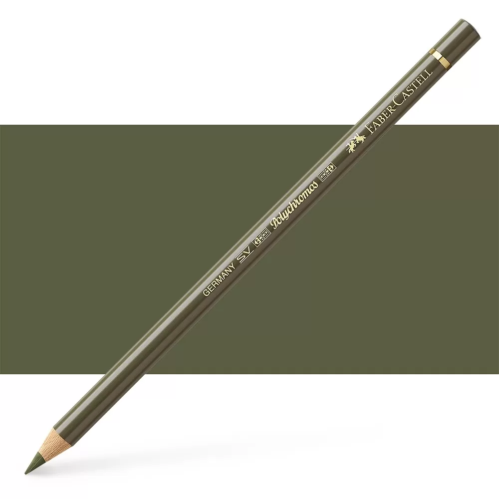 مداد رنگی پلی کروم فابر کاستل رنگ Olive Green Yellowish - کد رنگی 173