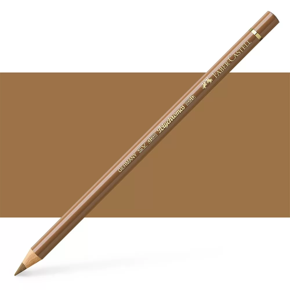 مداد رنگی پلی کروم فابر کاستل رنگ Raw Umber - کد رنگی 180