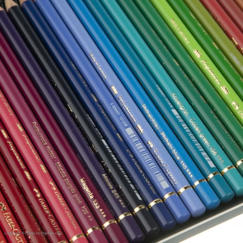 مداد رنگی 36 رنگ پلی کروم فابرکاستل مدل Tin of 36 - 110036