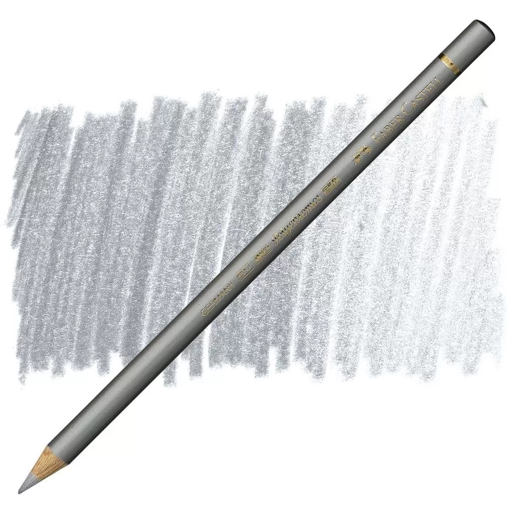 مداد رنگی پلی کروم فابر کاستل رنگ Silver - کد رنگی 251