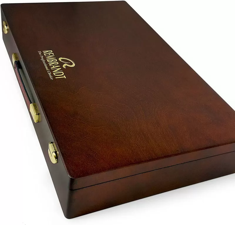پاستل گچی 225 رنگ جعبه چوبی رامبرانت مدل Excellent Edition in Wooden Chest - 225 Full Length Colours