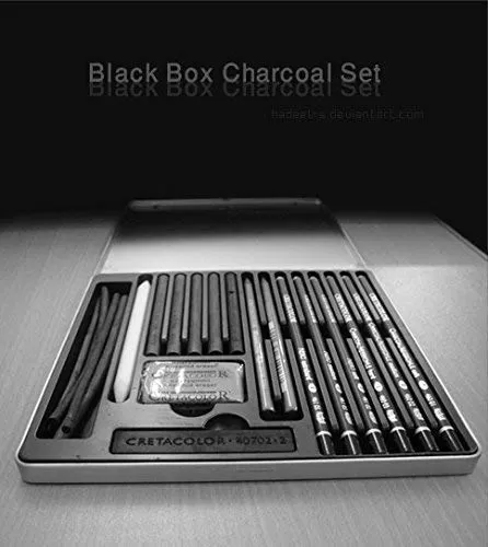 ست طراحی 20 تکه کرتاکالر مدل Black Box Charcoal Drawing Set of 20