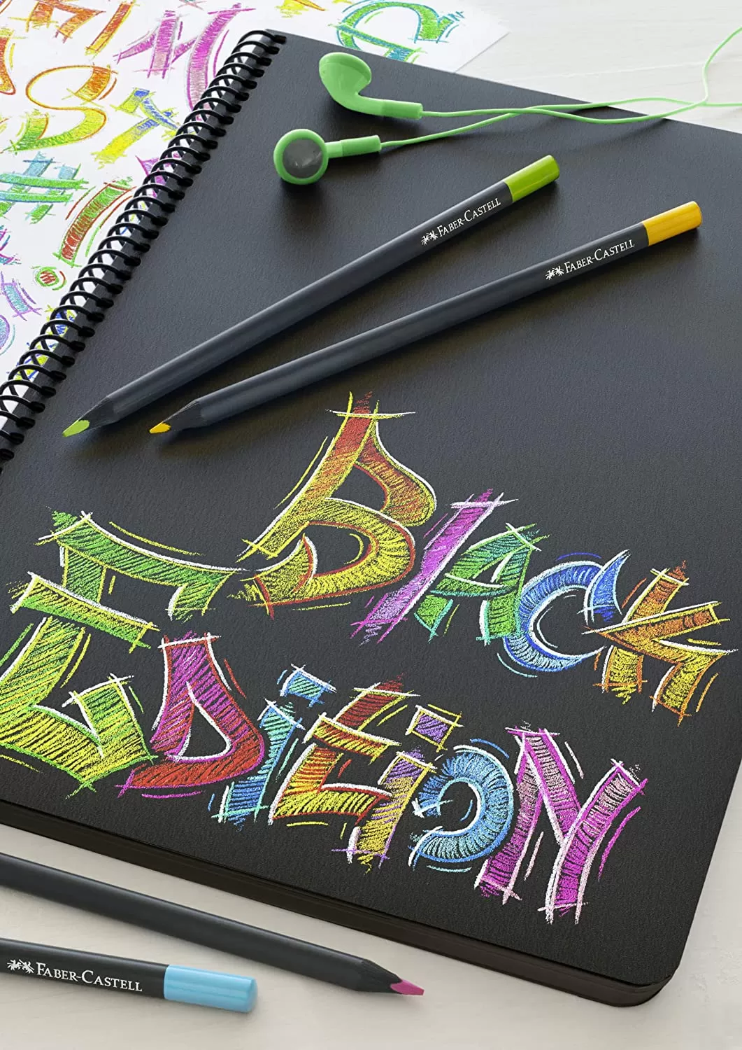مداد رنگی 12 رنگ فابرکاستل مدل Black Editition Colour Pencils (جعبه مقوایی)