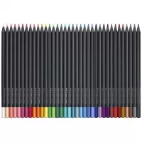 مداد رنگی 36 رنگ فابر کاستل مدل Black Editition Colour Pencils (جعبه مقوایی)