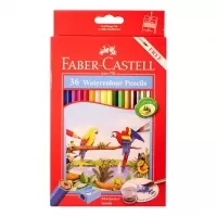  مداد رنگی آبرنگی 36 رنگ فابرکاستل به همراه قلمو مخصوص مدل Watercolor Pencils 
