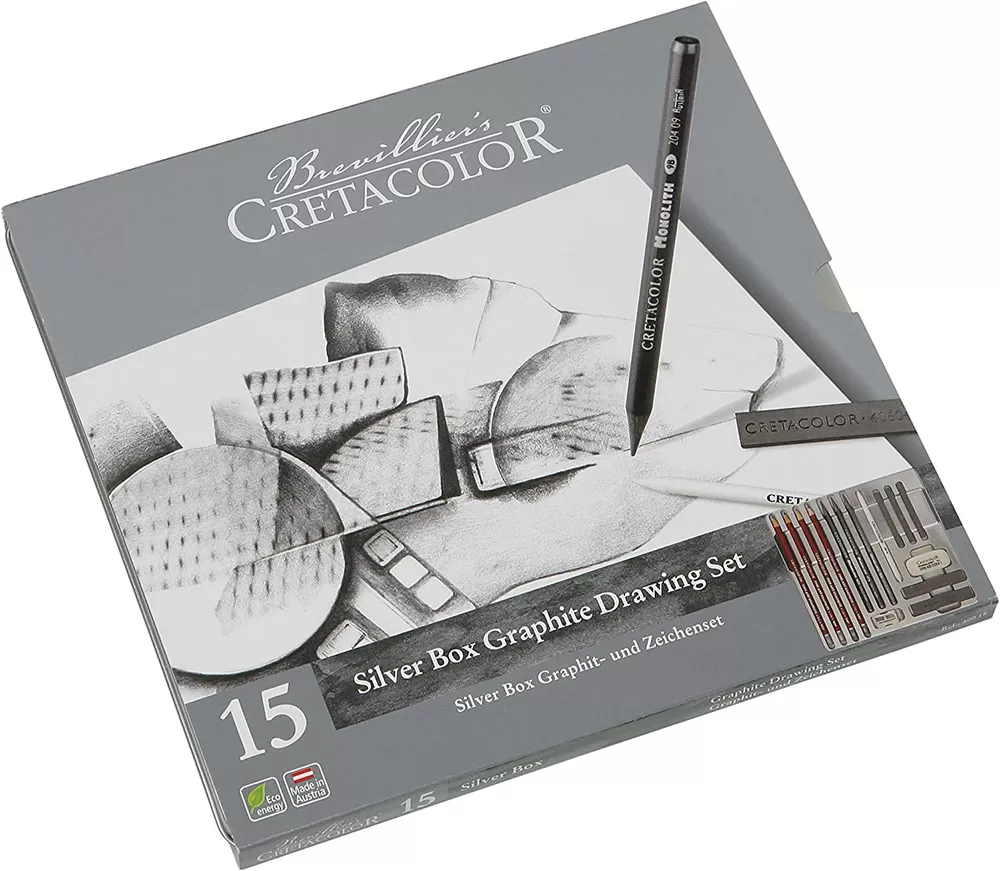 ست طراحی 15 تکه گرافیت کرتاکالر مدل Silver Box