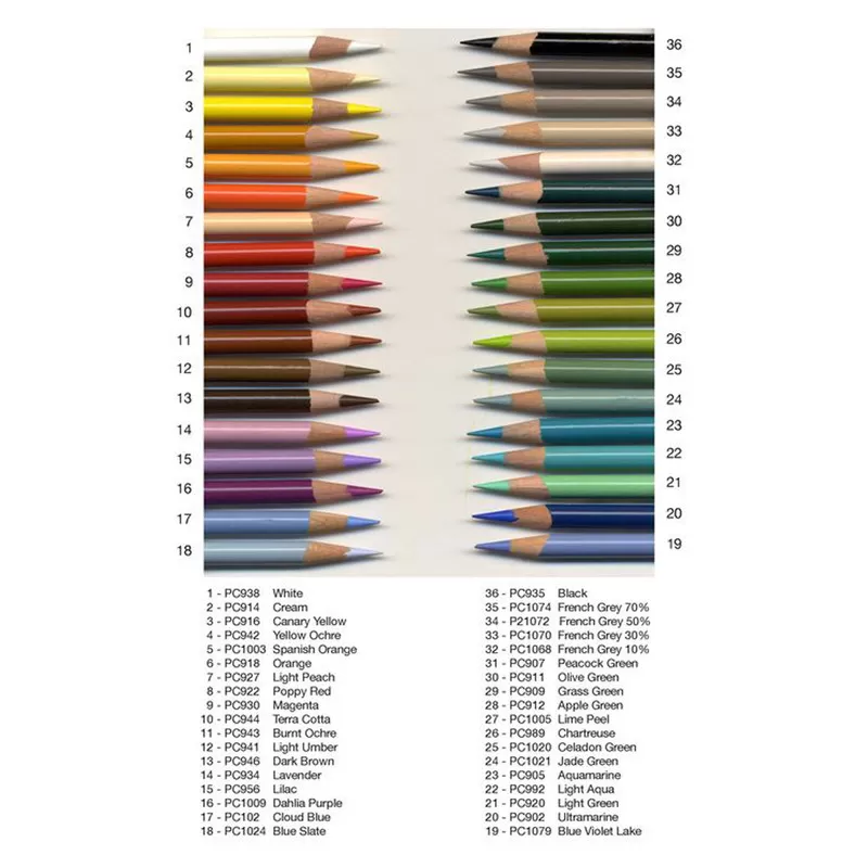مداد رنگی 36 رنگ پریسماکالر 