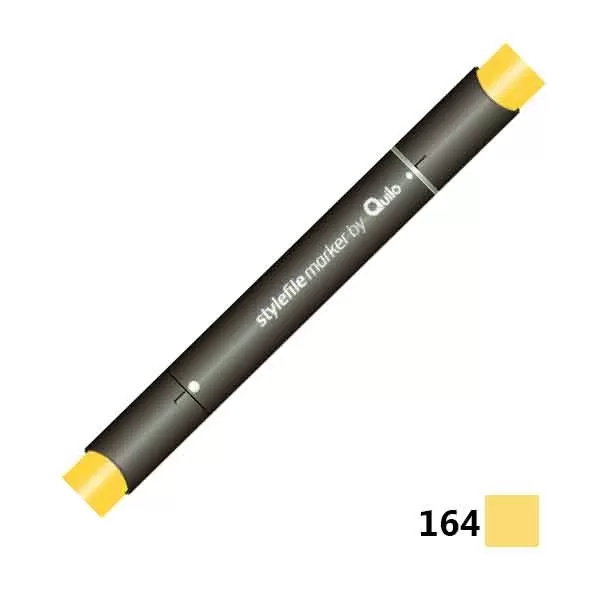 ماژیک راندو دو سر کوییلو مدل Stylefile کد 164 (رنگ Lemon Yellow )