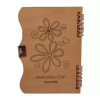 دفترچه خاطرات قفل دار طرح گل